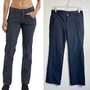 Prana Women's Hallena Pant Straight Leg Black Sz 6 Bouldering Hiking Lightweight